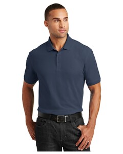 Core Classic Pique Polo Shirt Navy Port Authority K100 Navy