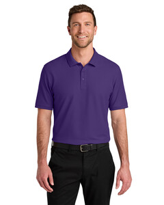 Port Authority K200 Purple-Wearever Signature Pique Polo Purple