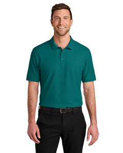 Port Authority K200 Blue-Green-Wearever Signature Pique Polo Blue-Green