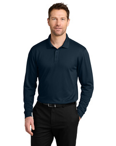 Port Authority K240LS Navy-Wearever Performance Pique Long Sleeve Polo Navy