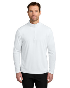 Port Authority K241 White-Wearever Performance Pique 1/4-Zip  White