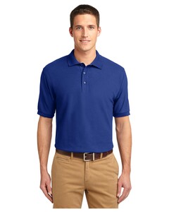 Port Authority K500 Blue-Silk Touch Poly/Cotton Pique Polo Shirt Blue