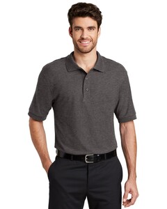 Port Authority K500ES Gray-Extended Size Silk Touch Polo Gray