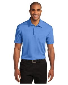 Port Authority K540P Blue-Silk Touch Performance Pocket Polo Shirt Blue