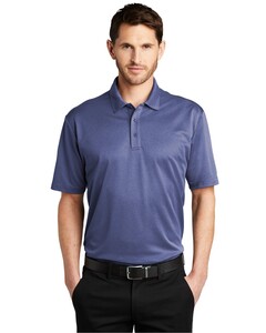 Port Authority K542 Blue-Heathered Silk Touch Performance Polo Shirt Blue