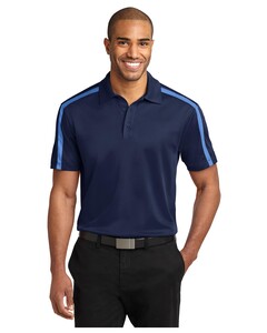 Port Authority K547 Navy-Silk Touch  Performance Colorblock  Polo Shirt Navy
