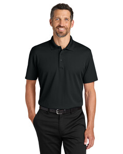 Port Authority K620 Black-Plaited Pique Polo Shirt Black