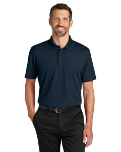 Port Authority K620 Navy-Plaited Pique Polo Shirt Navy