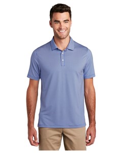 Port Authority K646 Blue-Gingham Polo Shirt  Blue