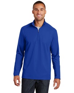 Pinpoint Mesh 1/2-Zip Sweatshirt Blue Port Authority K806 Blue