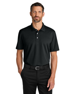 Port Authority K845 Black-Dry Zone Stain-Release Grid Polo Black