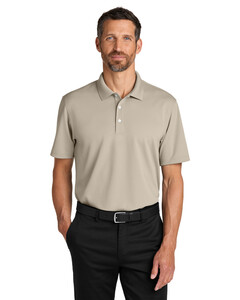Port Authority K845 Brown-Dry Zone Stain-Release Grid Polo Brown