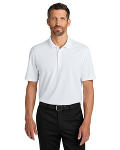 Port Authority K845 White-Dry Zone Stain-Release Grid Polo White