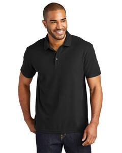 C-FREE Cotton Blend Pique Polo Shirt Black Port Authority K867 Black