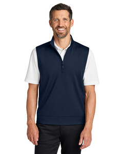 Port Authority K880V Navy-C-FREE Double Knit 1/4-Zip Vest  Navy