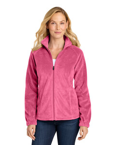 Port Authority L190 Pink-Women's Plush Fleece Full-Zip Jacket  Pink