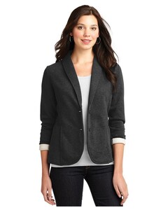 Women's Fleece Blazer Gray Port Authority L298 Gray