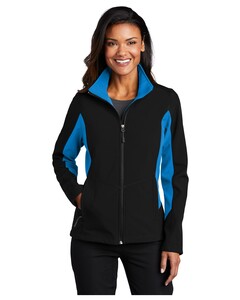 Port Authority L318 Black-Women's Core Colorblock Soft Shell Jacket Black