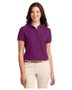 Port Authority L500 Purple-Women's Silk Touch Poly/Cotton Pique Polo Shirt Purple