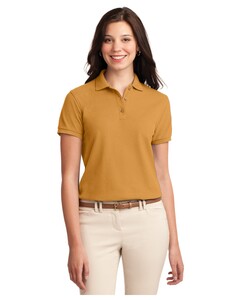Port Authority L500 Yellow-Women's Silk Touch Poly/Cotton Pique Polo Shirt Yellow