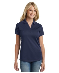 Port Authority L569 Navy-Women's Diamond Jacquard Polo Shirt Navy