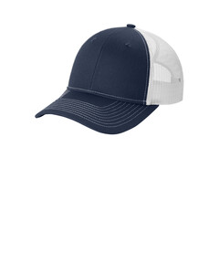 Port Authority LC401 Navy-Snapback Ponytail Trucker Cap Navy