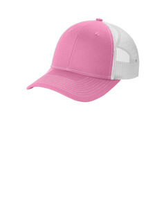 Port Authority LC401 Pink-Snapback Ponytail Trucker Cap Pink