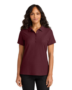 Port Authority LK200 Maroon-Women's Wearever Signature Pique Polo Maroon