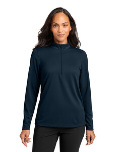 Port Authority LK241 Navy-Women's Wearever Performance Pique 1/4-Zip Navy