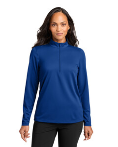 Port Authority LK241 Blue-Women's Wearever Performance Pique 1/4-Zip Blue