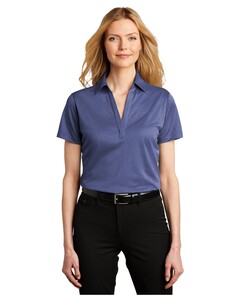Port Authority LK542 Blue-Women's Heathered Silk Touch Performance Polo  Blue