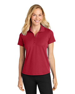 Port Authority LK620 Red-Women's Plaited Pique Polo Shirt Red