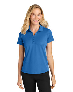 Port Authority LK620 Blue-Women's Plaited Pique Polo Shirt Blue