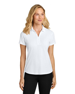 Port Authority LK620 White-Women's Plaited Pique Polo Shirt White