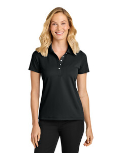 Port Authority LK845 Black-Women's Dry Zone Stain-Release Grid Polo  Black
