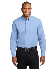 Port Authority S608ES Blue-Extended Size Long Sleeve Easy Care Shirt Blue