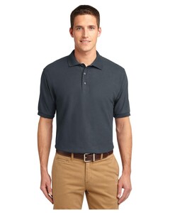 Port Authority TLK500 Gray-Tall Silk Touch Polo Shirt Gray