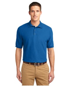 Port Authority TLK500 Blue-Tall Silk Touch Polo Shirt Blue