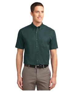 Port Authority TLS508 Green-Tall Short Sleeve Easy Care Shirt Green