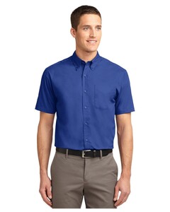 Port Authority TLS508 Blue-Tall Short Sleeve Easy Care Shirt Blue