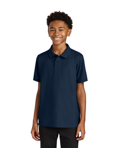 Port Authority Y200 Navy-Youth Wearever Signature Pique Polo  Navy