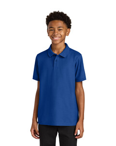Port Authority Y200 Blue-Youth Wearever Signature Pique Polo  Blue
