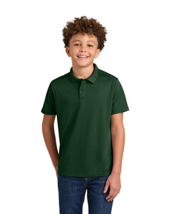 Port Authority Y240 Green-Youth Wearever Performance Pique Polo Green
