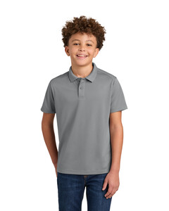 Port Authority Y240 Gray-Youth Wearever Performance Pique Polo Gray