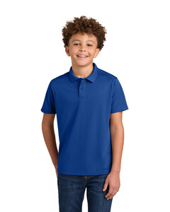Port Authority Y240 Blue-Youth Wearever Performance Pique Polo Blue