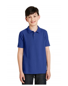 Youth Silk Touch Polo Shirt Blue Port Authority Y500 Blue