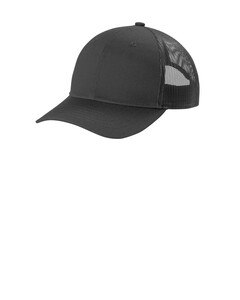 Port Authority YC402 Gray-Youth Snapback Trucker Cap Gray