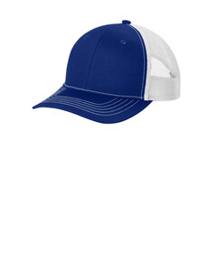 Port Authority YC402 Blue-Youth Snapback Trucker Cap Blue