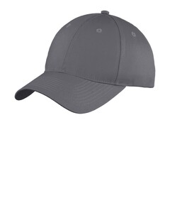 Port Authority YC914 Gray-Youth Six-Panel Unstructured Twill Hat Gray