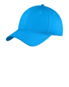 Port Authority YC914 Blue-Green-Youth Six-Panel Unstructured Twill Hat Blue-Green